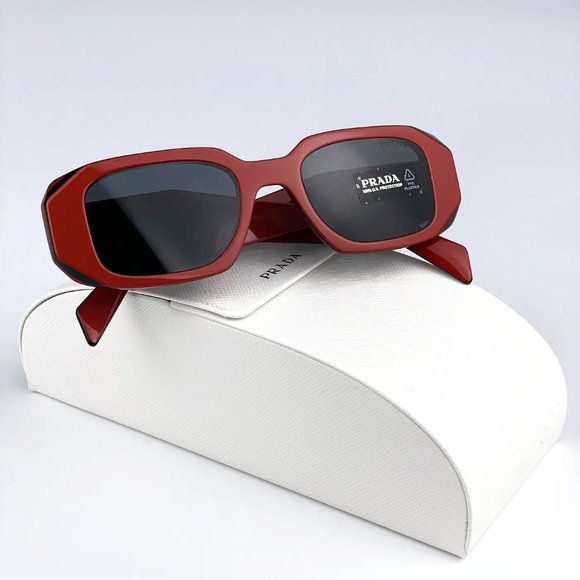 NEW PRADA PR17WS RED SYMBOLE SPR 17W 12N-5S0 SUNGLASSES PRADA RED PR 17WS - Picture 3 of 6